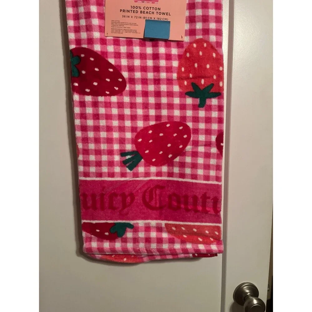Juicy Couture strawberry beach towel